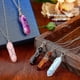 thumbnail image 5 of collares de cristal, piedras curativas, colgante espiritual, joyería de piedras preciosas naturales con cadena ajustable para mujeres y niñas, 5 of 5
