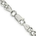 thumbnail image 4 of Auriga Fine Jewelry 925 Sterling Silver 6 mm Curb Chain Necklace for Women 18", 4 of 6