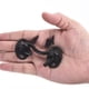thumbnail image 5 of Pestillo de gancho y ojo de 2 pulgadas para puerta de granero de acero inoxidable, negro, 5 of 7