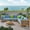 Blue, variant on Frankie Outdoor 7 Seater Acacia Wood Sectional Sofa Set, Teak and Beige