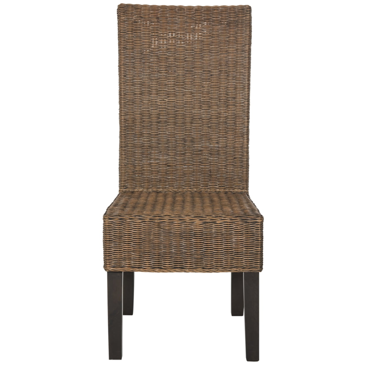 SAFAVIEH Arjun 18''H Wicker Dining Chair Brown/ Multi
