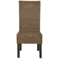 thumbnail image 2 of SAFAVIEH Arjun 18''H Wicker Dining Chair Brown/ Multi, 2 of 7