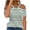 Green, variant on Staron Summer Tops for Women Off Shoulder Striped Print V Neck Short Sleeve Casual Loose Vacation Beach Party Shirt, Green M