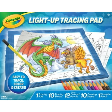Crayola Light-Up Tracing Pad, Blue, Colored Pencils, Creative Gift for Kids & Artists, Arts & Craft Supplies, Kids Toys
