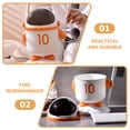 thumbnail image 3 of OUNONA Countertop Trash Can Orange PP Food Waste Storage for Study Table 1Set, 3 of 8