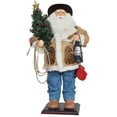 thumbnail image 2 of Santa's Workshop Unisex 24" Home On The Range Santa Claus Beige One Size, 2 of 2