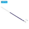 thumbnail image 3 of Uxcell 1mm Gel Pens Refills, 48 Pack Sparkle Metallic Ink Bold Point for Adults Coloring Books  , Purple, 3 of 5
