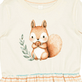 thumbnail image 4 of Inktastic Brown Squirrel Girls Toddler Dress, 4 of 5