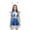 Green, variant on Kids Girls Alien Astronaut Costume Shiny Metallic A-Line Dress with Hair Hoop Halloween Outfits Fancy Pretend Play Court Style Performance Wear