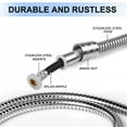 thumbnail image 3 of Bath Shower Hose 3/2/1.75/1.5m Stainless Steel Flexible Handheld Shower Head Pipe Plumbing for Bathroom Accessories, 3 of 7