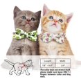 thumbnail image 2 of UBIUO 2 Pack/Set Printed Cat Collar Breakaway with Bell Charms and Bowtie, Cute Kitten Bow Tie Collars for Kitty Puppies and Other Small Pets, Adjusta, 2 of 4