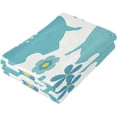 thumbnail image 3 of Dreamtimes Cartoon Flower Elephant 2 pcs Hand Towels Set, Soft Lightweight Highly Absorbent Towel for Bathroom Toilet Kitchen Beach 28.3x14.4in, 3 of 7