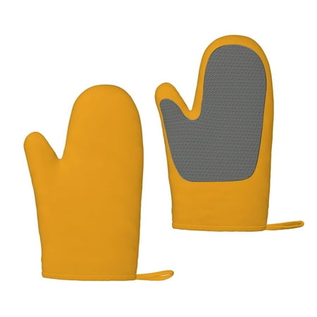 

Lukts Goldenrod for Silicone Anti-Scalding Gloves Kitchen Lanyard Gloves for Grilling Baking Cooking