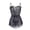 Black1, variant on Levmjia Womens Spaghetti Strap Lace One Piece Lingerie Set Floral Sheer Mesh Bodysuit Adjustable Thin Straps Soft Lightweight Sleepwear Date Nights