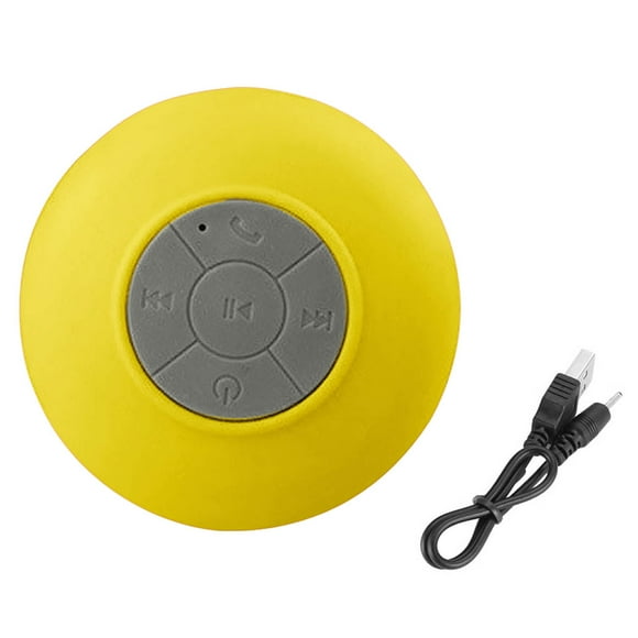 Altavoz Bluetooth Baño Impermeable Ducha Altavoz Portátil Mini Sonido Estéreo Inalámbrico para Hogar Al Aire Libre, Amarillo kenally EL001157-04
