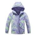 thumbnail image 2 of MGEOY Manteau Réversible pour Garçons et Filles, Léger, Imperméable, Doublé en Molleton, Imperméable pour Enfants (4-12), 2 of 9