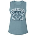 thumbnail image 1 of Bruce Brown Films Surf Crazy Steel T-Shirt Sans Manches Col Rond pour Femmes m, 1 of 2