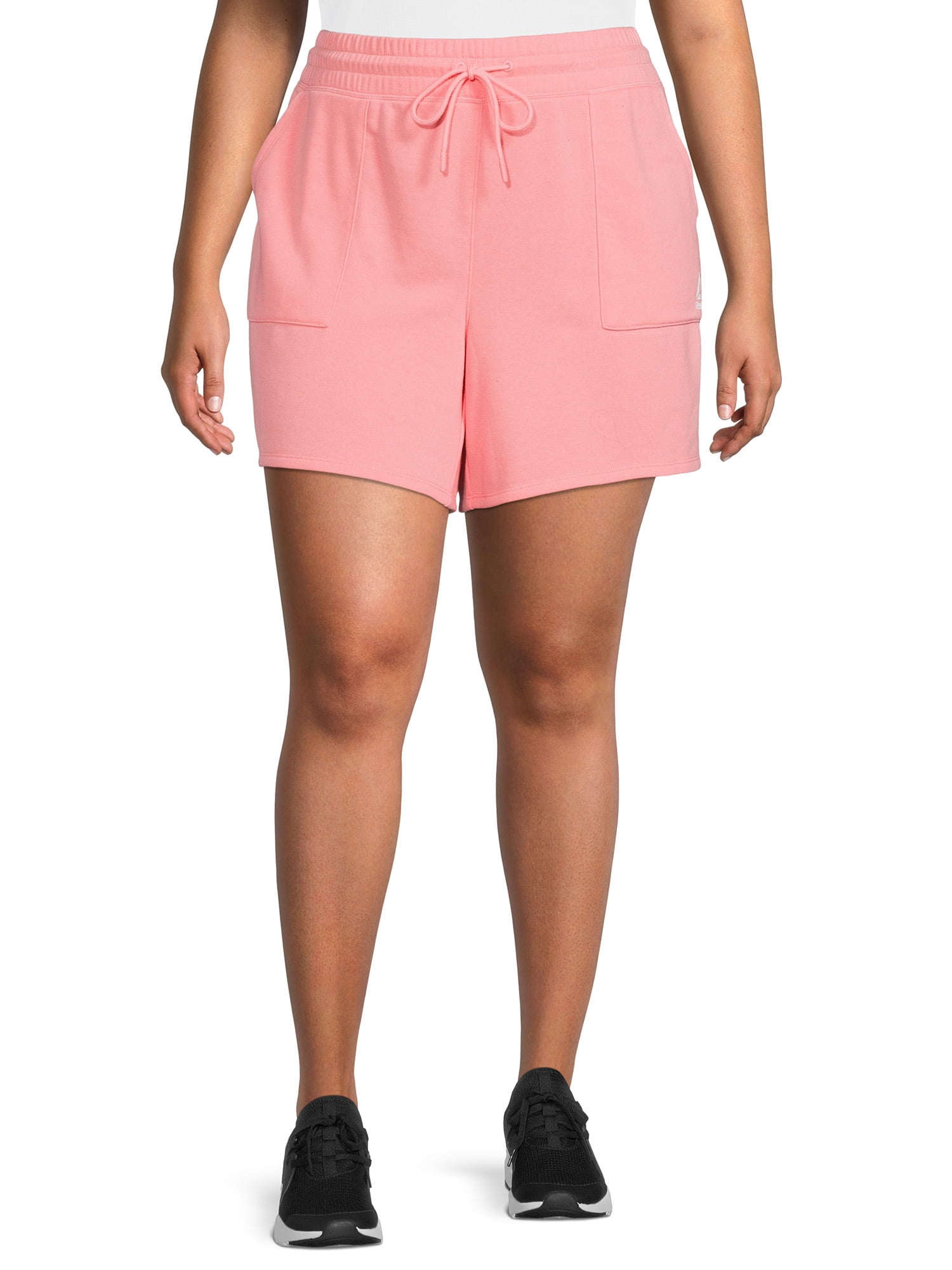 Reebok Women's Plus Size 4" Inseam Favorite Short with Side Pockets
