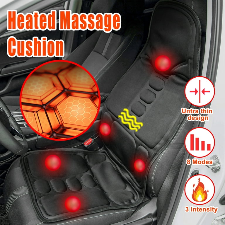 Chair Massager Car Seat Heated Back Massage Seat Full Pad Heater Cushion