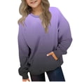 thumbnail image 1 of zbxnLI Chandail en Molleton à Col Rond pour Enfants Garçons Filles Manches Longues Léger 2-12 Ans, 1 of 6