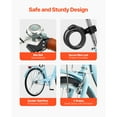 thumbnail image 2 of KFFKFF 26" Cruiser Bike,Single Speed,Pale Azure Coastal Cycle with Spacious Basket and Back Stand, Safe & Robust Bicycle with Modifiable Saddle,Adult Version, 2 of 9