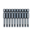 thumbnail image 1 of Yeacher 10-Piece Slotted Screwdriver Bit Set 1/4-inch Hex Shank S2 Steel Magnetic Screw Driver Bit Set for Power Screwdriver Electric Hand Drill, 1 of 7