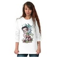 thumbnail image 4 of Betty Boop Cartoon Mushroom Pixie Women's Long Sleeve T Shirt Brisco Brands X, 4 of 5