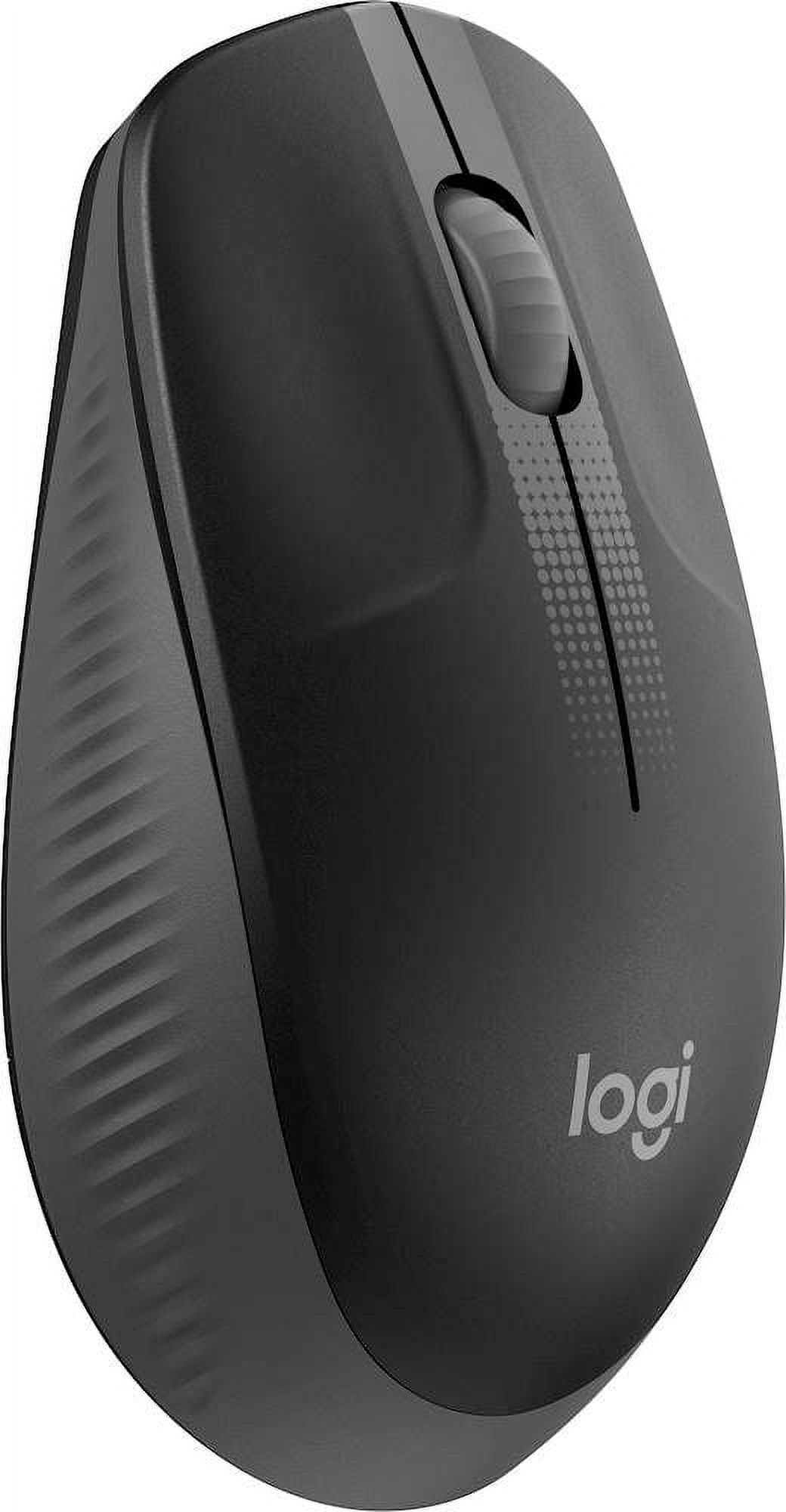 Logitech M190 Full-Sized Wireless Mouse, Charcoal - image 2 of 4