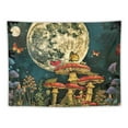 thumbnail image 5 of Shiartex  Mushroom Tapestry Moon Star Tapestry Starry Sky Tapestry Nature Plant Tapestry Floral Flower Tapestry Butterfly Night Tapestry Wall Hanging Decor for Home 40x60inch, 5 of 6