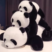 Realistic Panda Plush Toy - 12 Lifelike Stuffed Animal for Stress Relief & Collectors (Soft Emotional Support Gift for Kids/Adults)