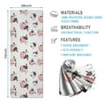 thumbnail image 2 of White Cow Happy Face Pattern Hot Yoga Mat Towel Non Slip for Hot Yoga - Quick-Drying Yoga Mat Cover with 4 Corner Pockets with Travel Bag - Hot Yoga Towel Non Slip 74"x26", 2 of 6