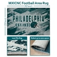 thumbnail image 6 of Philadelphia Football Rugs 2x3 Bedroom Living Room Football Carpet Non-Slip Machine Washable Area Rug for Boys and Man Cave Decor, 6 of 9