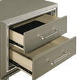 thumbnail image 5 of New Classic Furniture Lumina Wood 2-Drawer Nightstand in Silver Gray, 5 of 8