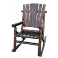 thumbnail image 4 of Leigh Country Char-Log Series TX 93859 Adult Wood Outdoor Rocking Chair, Brown, 4 of 4