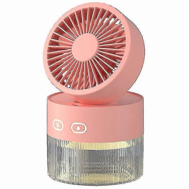 Cooling Appliances Portable Fan Air Humidifier 350ml Water Cooler Table Fan Usb Rechargeable Essential Oil Diffuser Night Light