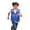 Blue#9527, variant on BOOMNY Toddler Boys Sleeveless Hi Vis T Shirts Reflective High Visibility T-Shirts Loose Mesh Vest, Sizes 5-6 Years