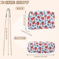thumbnail image 4 of FORMRS Women Crossbody Purse with Chain Strap Vegan Leather Shoulder Handbag, Playful Strawberries, 4 of 7