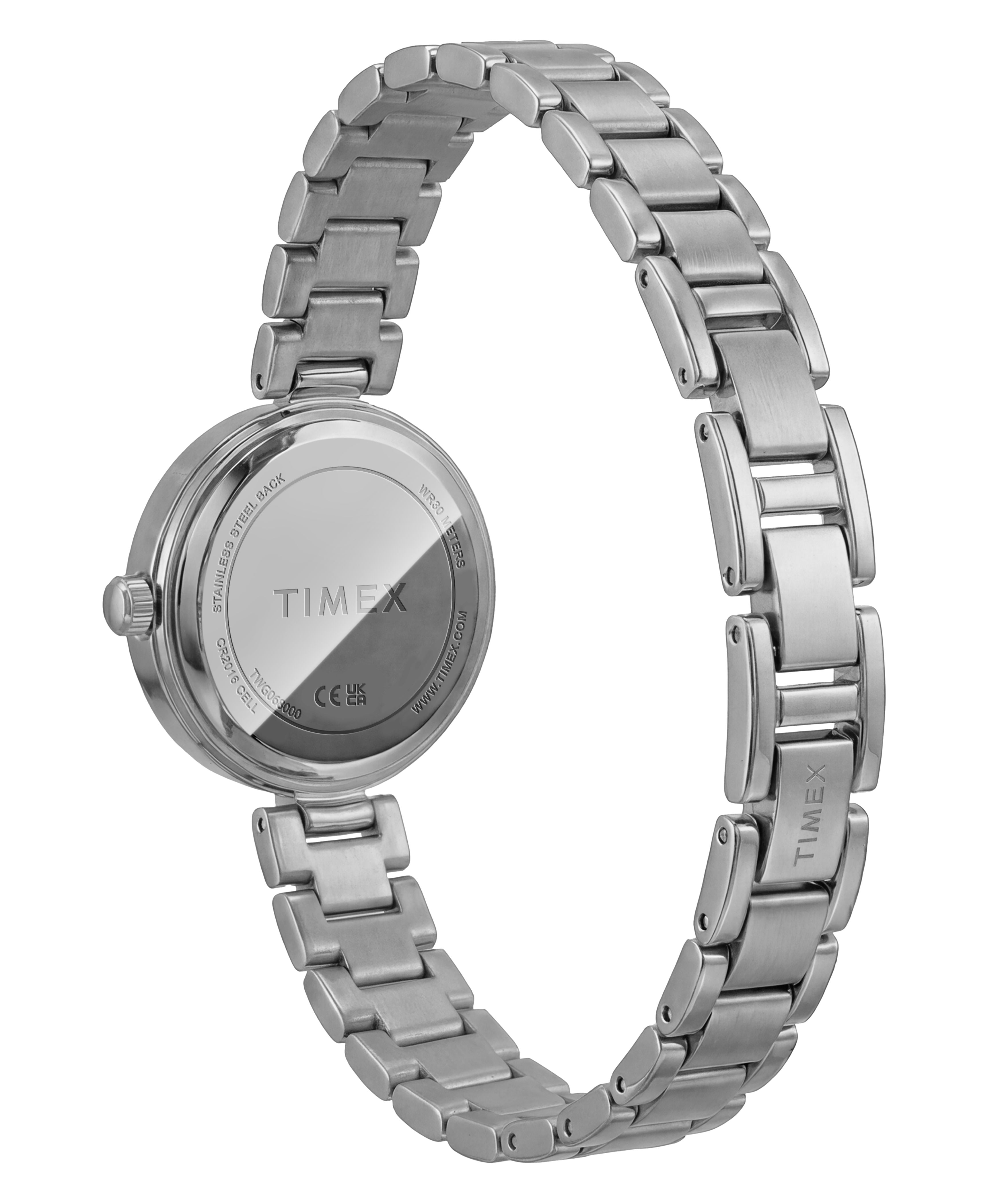 Timex Women's Main Street Box Set 28mm Watch - Silver-Tone Bracelet Silver-Tone Dial Silver-Tone Case