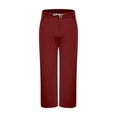 thumbnail image 7 of Baggy Sweatpants Men,Wide Leg Drawstring Sweatpants Joggers Loose Lounge Sweat Pants with Pockets Wine XL, 7 of 7