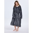 thumbnail image 6 of ABOYIART Unisex Wearable Hoodie Blanket, Oversized Ultra Soft Flannel, Large Pockets, Warm Winter Christmas Gift, Cozy Loungewear (Long Available), 6 of 7