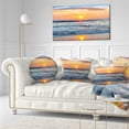 thumbnail image 3 of Designart 12" x 20" Multi-color Sea Shore Polyester Throw Pillow, 3 of 5