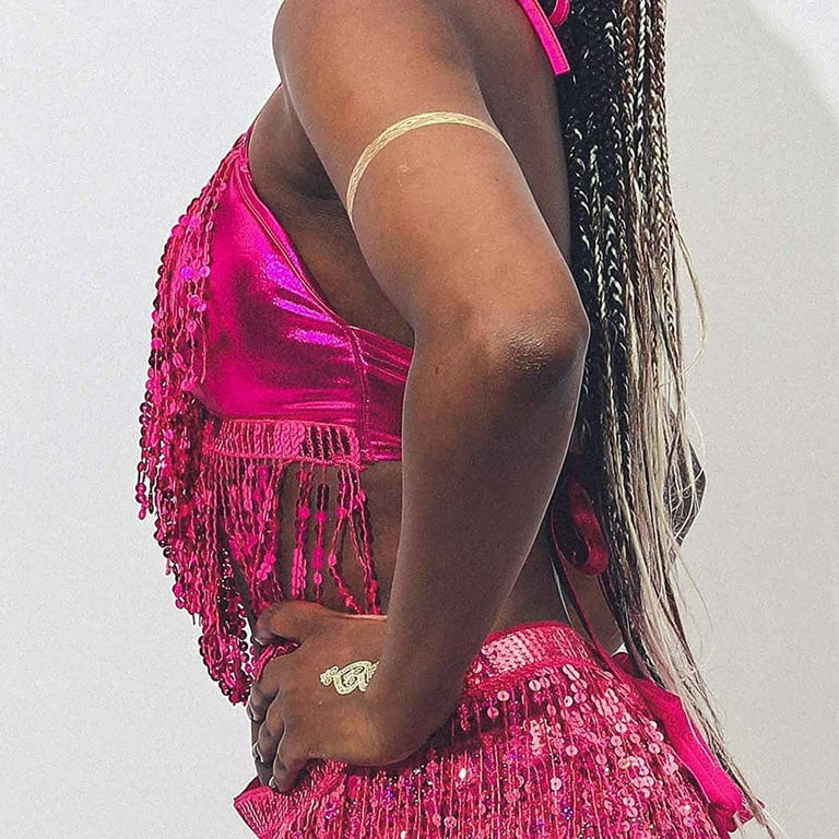theredthread S fur sequins camisole ベア Amazon.com: Sequins Bra Top and Sequins Belly Dance Hip Scarf wth