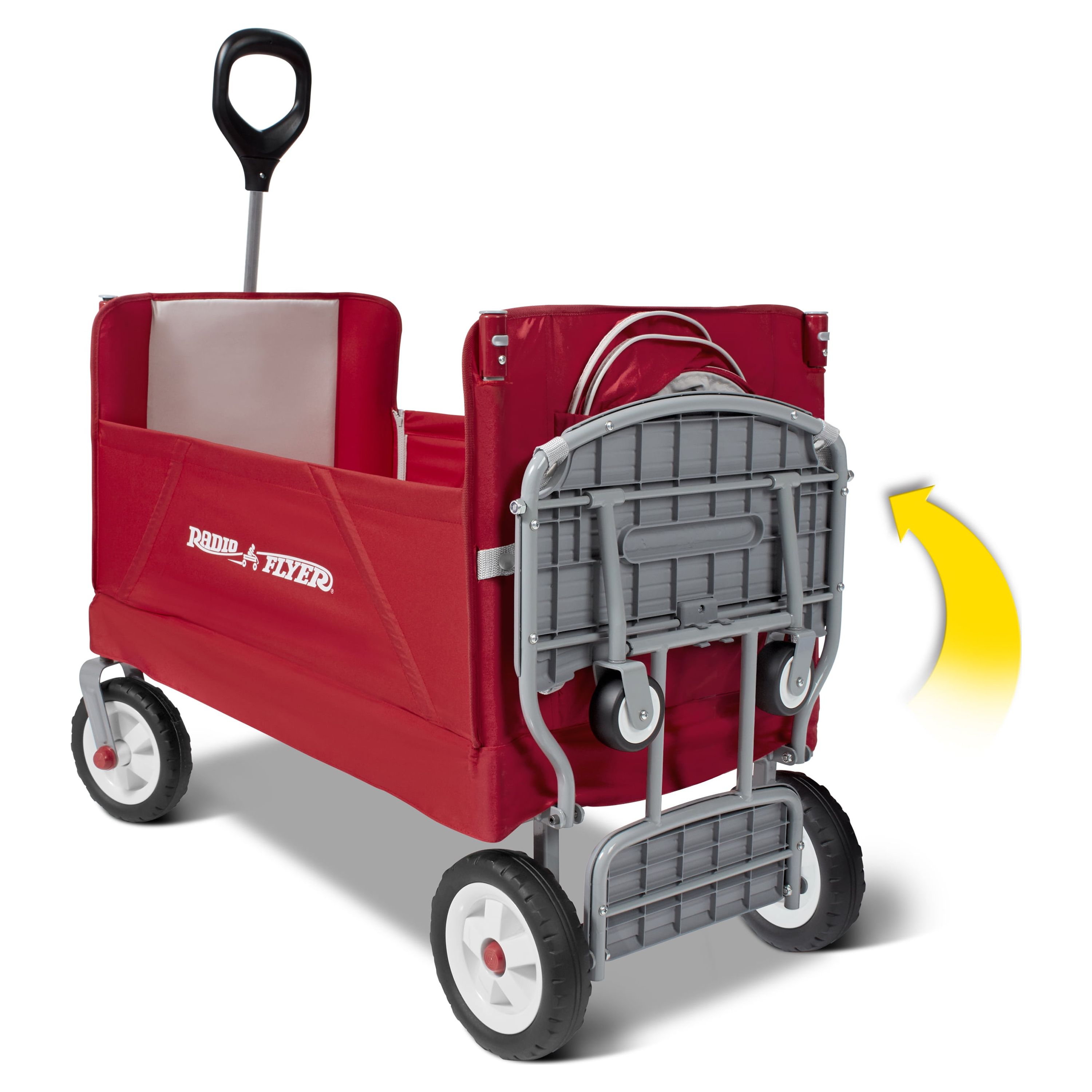 Radio Flyer, 3-in-1 Tailgater Wagon with Canopy, Folding Wagon, Red - image 3 of 20