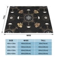 thumbnail image 4 of XMXT Flannel Throw Blanket for Couch, Gold Deco Flower Bed Sofa Decor Blankets for Home Bedroom, 80 x 60 inches, 4 of 9