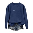 thumbnail image 3 of hoksml Maternity Nursing Sweatshirt Crew Neck Long Sleeve Pocket Adjustable Feeding Top for Pregnant Daily Soft, 3 of 8