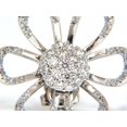 thumbnail image 2 of 2.00CT 18KT 3D RAISED PETAL CLUSTER DOME FLOWER DECO DIAMONDS EARRINGS, 2 of 6