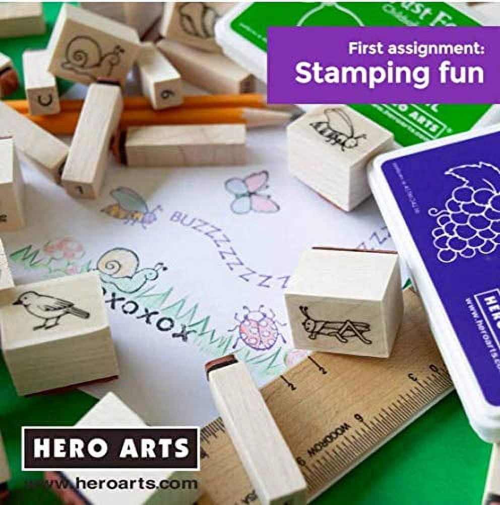 Hero Arts Ink 'n' Stamp Fun Animals Stamps Set of 18 (HOALL411)
