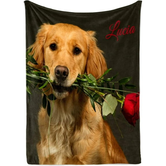 Personalised Blanket, Customised Photo Blankets, Personalised Flannel Blankets, Upload Photo as a Gift for Your Family Friend, Suitable for All Kinds of Anniversaries, 1 Photo