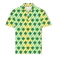 thumbnail image 4 of biudgviw Saint Patricks Day T Shirts for Men Short Sleeve Print Golf Shirts Lightweight Fitted Button Lapel Graphic Tees Big and Tall, 4 of 7