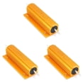 thumbnail image 1 of Resistencia de potencia revestida de aluminio dorado 3X Resistencia 100 W, 4 ohmios 4R, 1 of 3